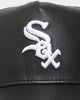 New Era Chicago White Sox 'PU Leather' 9FORTY K-Frame Strapback Black Leather