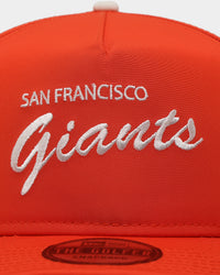 New Era San Francisco Giants 'OTC Chrome Prolight' Golfer Snapback Orange