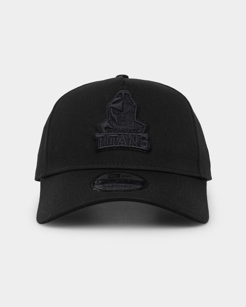 New Era Gold Coast Titans 'Black On Black' 9FORTY A-Frame Snapback Black