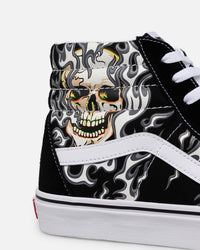 Vans Sk8-Hi Flame Skull Black/True White