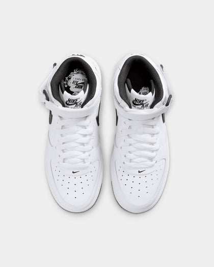 Nike Kids' Air Force 1 Mid LE White/Black
