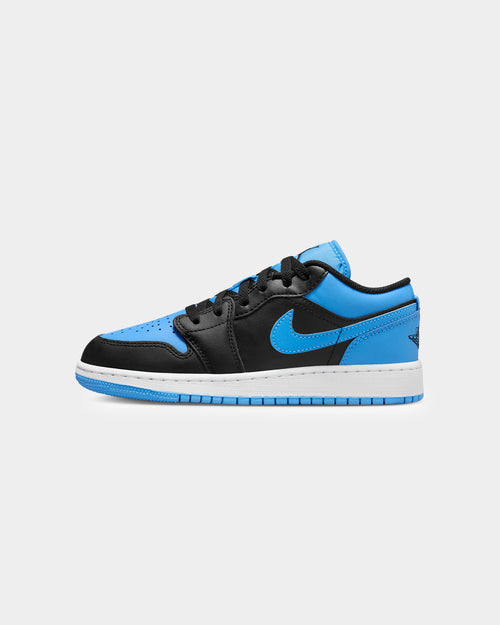 Jordan Kids' Jordan 1 Low "University Blue" (GS) Black/University Blue