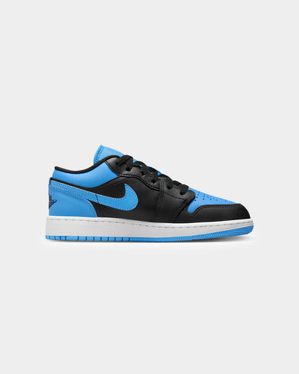 Jordan Kids' Jordan 1 Low "University Blue" (GS) Black/University Blue