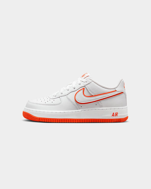 Nike Kids' Air Force 1 (GS) White/Picante Red