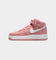 Nike Kids' Air Force 1 Mid LE (GS) Red Stardust/White