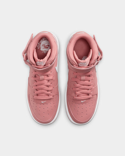 Nike Kids' Air Force 1 Mid LE (GS) Red Stardust/White