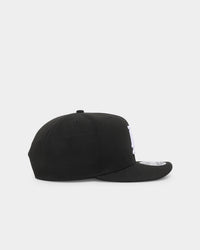 New Era Los Angeles Dodgers Core 9FIFTY High-Crown Retro Pre-Curved Snapback Black/White