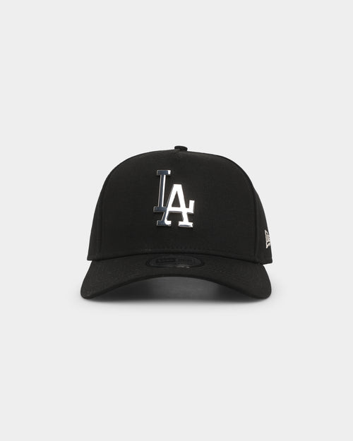 New Era Los Angeles Dodgers 'Metal Badge' 9FORTY K-Frame Snapback Black/Silver