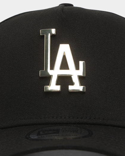 New Era Los Angeles Dodgers 'Metal Badge' 9FORTY K-Frame Snapback Black/Gold Metallic