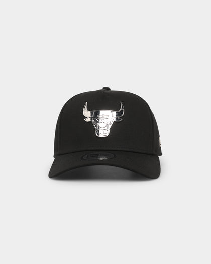 New Era Chicago Bulls 'Metal Badge' 9FORTY K-Frame Snapback Black/Silver