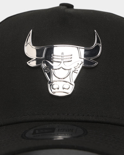 New Era Chicago Bulls 'Metal Badge' 9FORTY K-Frame Snapback Black/Silver