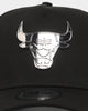 New Era Chicago Bulls 'Metal Badge' 9FORTY K-Frame Snapback Black/Silver