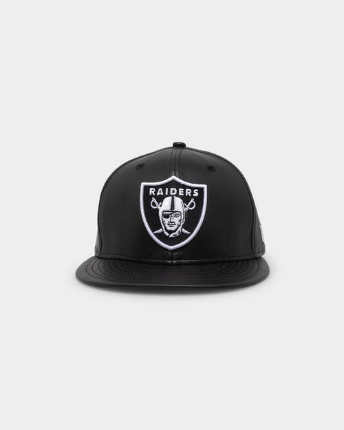 New Era Las Vegas Raiders 'Core PU Leather' 59FIFTY Fitted Black/White