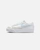 Nike Women's Blazer Low Platform White/Blue Tint