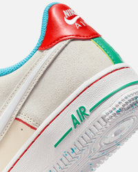 Nike Kids' Air Force 1 LV8 2 BG HD "Holiday Cookies" (GS) Pale Ivory/White