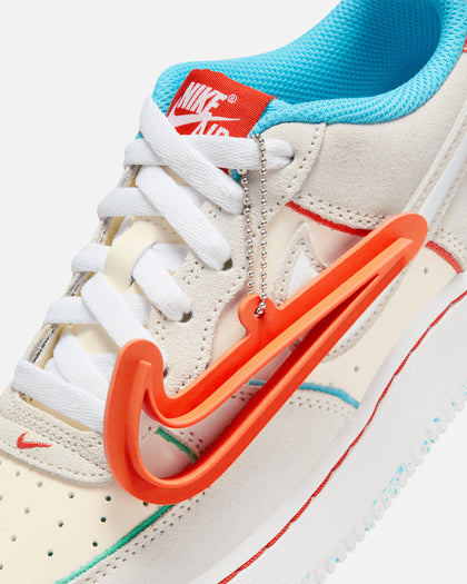 Nike Kids' Air Force 1 LV8 2 BG HD "Holiday Cookies" (GS) Pale Ivory/White