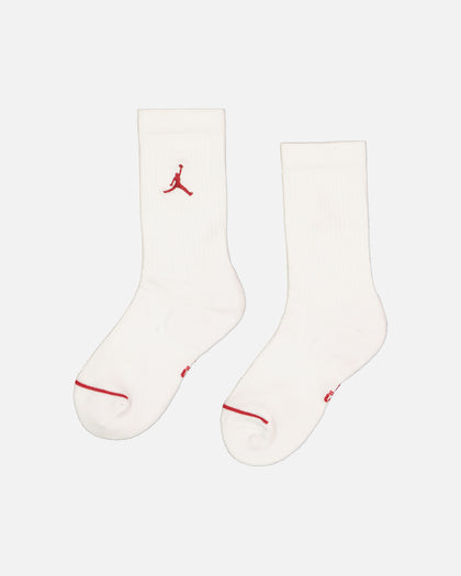 Jordan Unisex Everyday Crew Socks 3 Pack Black/White/Gym Red