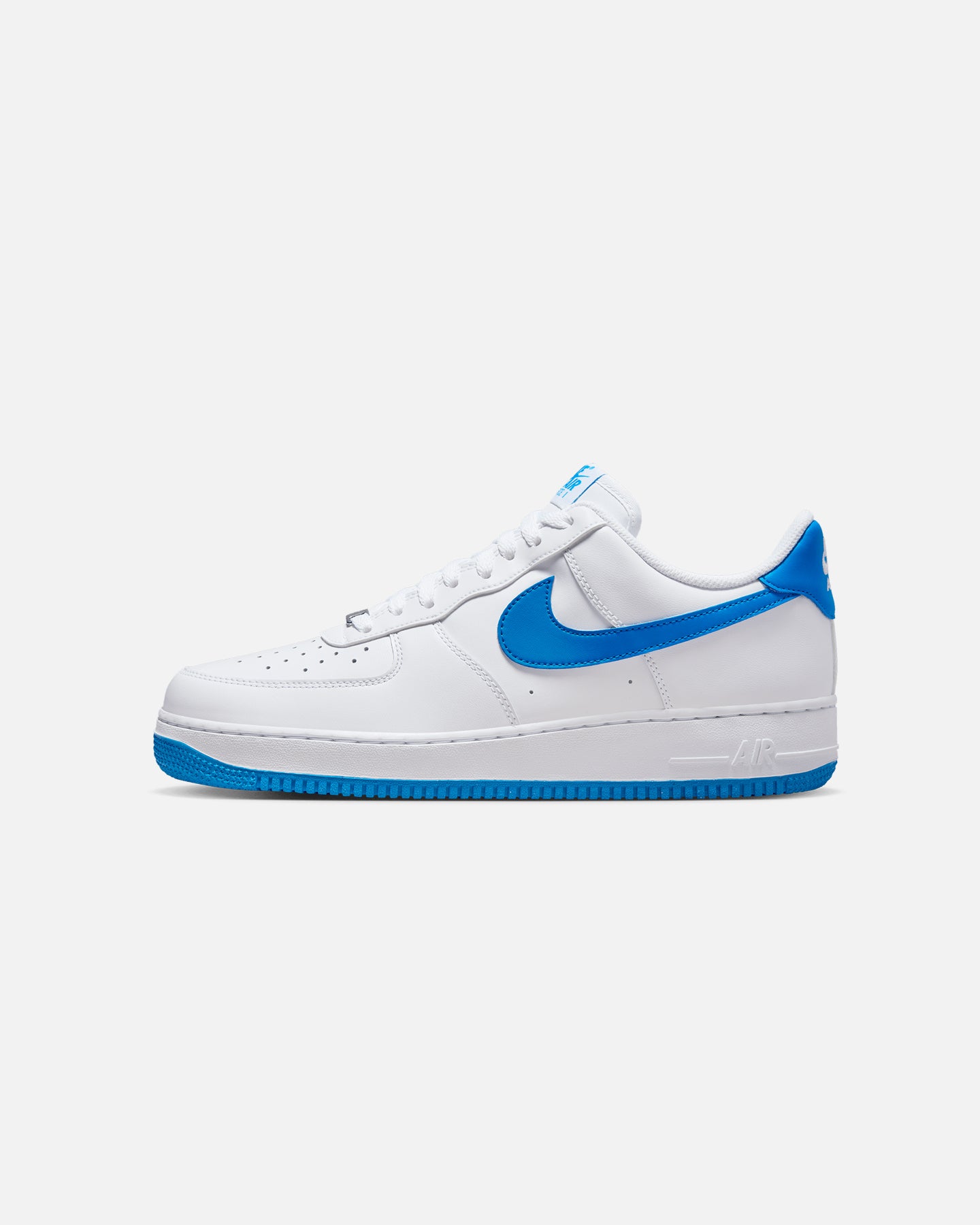 white blue air force ones