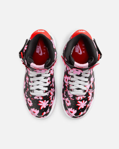 Nike Kids' Air Force 1 Mid EasyOn SE (GS) Black/White/Pink