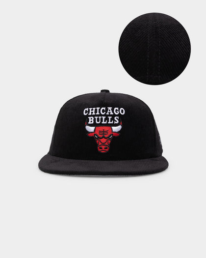 New Era Chicago Bulls Corduroy Golfer Snapback Black