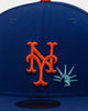New Era New York Mets-Yankees Subway Statue 59FIFTY Fitted Blue
