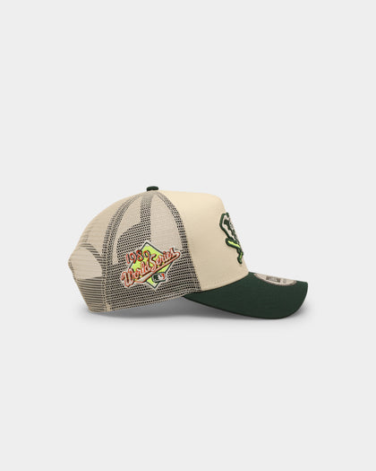 New Era Oakland Athletics 'Caddy Green' 9FORTY K-Frame Snapback Chrome White