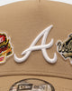 New Era Atlanta Braves 'World Series Multi Logo' 9FORTY K-Frame Snapback Tumbleweed