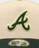 New Era Atlanta Braves 'Caddy Green' 9FORTY K-Frame Snapback Chrome White