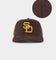 New Era San Diego Padres 'Throwback Corduroy' Golfer Snapback Dark Brown