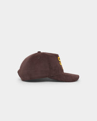 New Era San Diego Padres 'Throwback Corduroy' Golfer Snapback Dark Brown