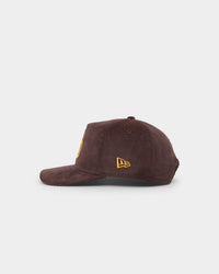 New Era San Diego Padres 'Throwback Corduroy' Golfer Snapback Dark Brown