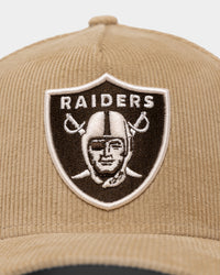 New Era Las Vegas Raiders 'Brown Camel Corduroy' 9FORTY A-Frame Snapback Camel