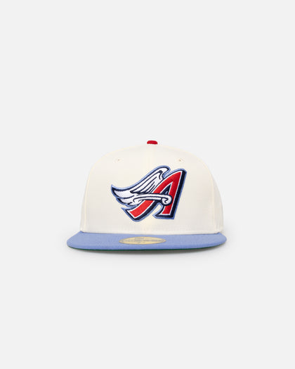 New Era Anaheim Angels Cooperstown 59FIFTY Fitted Chrome White