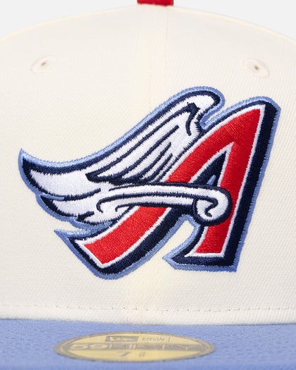 New Era Anaheim Angels Cooperstown 59FIFTY Fitted Chrome White