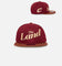 New Era Cleveland Cavaliers NBA City Edition 9FIFTY Snapback Dark Red