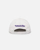 Mitchell & Ness Los Angeles Lakers History Origin Snapback White/Purple
