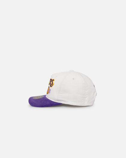Mitchell & Ness Los Angeles Lakers History Origin Snapback White/Purple