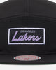 Mitchell & Ness Los Angeles Lakers Team Logo Strapback Black