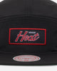 Mitchell & Ness Miami Heat Team Logo Camper Strapback Black