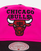 Mitchell & Ness Chicago Bulls Nylon Deadstock 2-Tone Snapback Neon Pink/Black