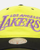 Mitchell & Ness Los Angeles Lakers Nylon Deadstock 2-Tone Snapback Neon Yellow/Black