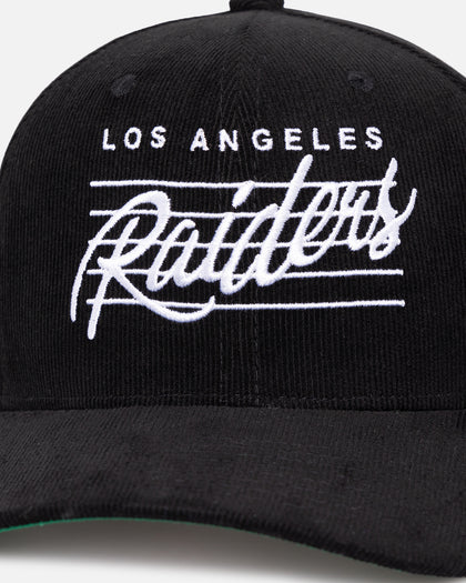 Mitchell & Ness Los Angeles Raiders 3 Time OG Corduroy Snapback Black