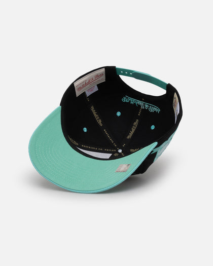 Mitchell & Ness Golden State Warriors "Ice Blue" Script Origin Snapback Black/Ice Blue