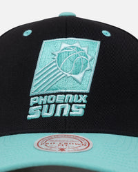 Mitchell & Ness Phoenix Suns "Ice Blue" Script Origin Snapback Black/Ice Blue