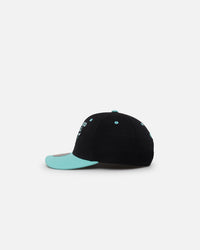 Mitchell & Ness Chicago Bulls "Ice Blue" Script Origin Snapback Black/Ice Blue