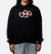 Carre Link Hoodie Black