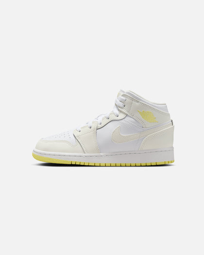 Jordan Kids' Air Jordan 1 Mid (GS) Sail/Lt Laser Orange
