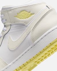 Jordan Kids' Air Jordan 1 Mid (GS) Sail/Lt Laser Orange