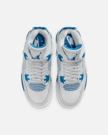 Jordan Kids' Air Jordan 4 Retro (GS) "Industrial Blue" Off White/Industrial Blue