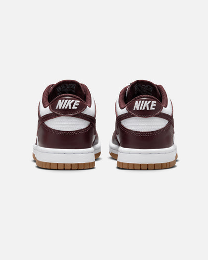 Nike Kids' Dunk Low (GS) White/Burgundy